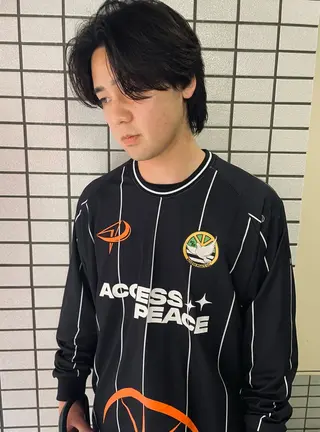 ミディアム メンズ ruki yabeのヘアスタイル