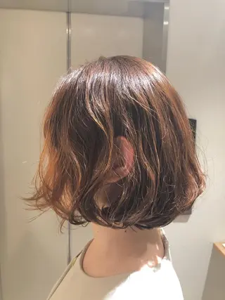 ショート パーマ 白髪ぼかし/髪質改善 🌟小山 龍一🌟のヘアスタイル