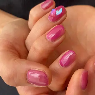 ネイル amuse 手書きニュアンスのネイルデザイン