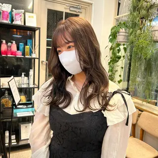 カラー じゅわっと暖色カラー 🍊Moemiのヘアスタイル