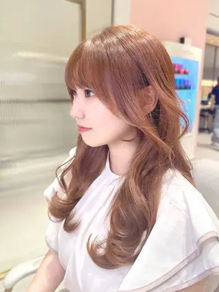 セミロング カラー 韓国ヘア/レイヤー/ 顔まわり/りょーとのヘアスタイル