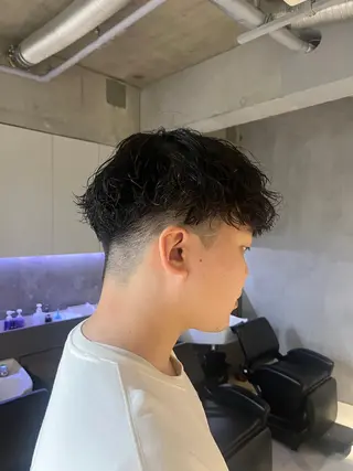 ショート パーマ メンズ elima 調布所属・ちせ/ 透明感カラー /調布˚ 🦢₊✧のヘアスタイル