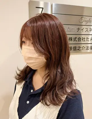 カラー 森田翔斗 顔周りレイヤーのヘアスタイル