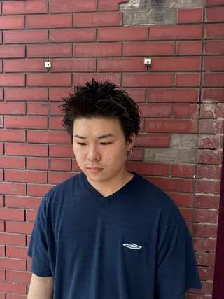 メンズ 柏メンズカットパーマ NO.1タイチのヘアスタイル