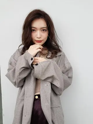 セミロング 💎髪質改善/縮毛 💎メンズカット石尾のヘアスタイル