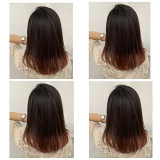 ロング カラー 京都大人女性ショート 徒歩1分/秋山のヘアスタイル