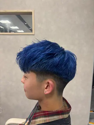 ショート カラー メンズ メンズ特化韓国風 パーマスタイル/りんのヘアスタイル