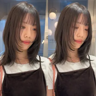 ミディアム ୨୧柔らかいカラー nozomi ୨୧のヘアスタイル