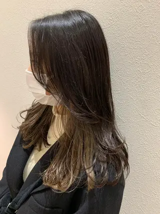 ロング カラー hub hair レイヤー/透明感のヘアスタイル