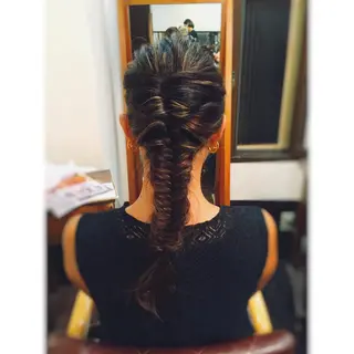 セミロング ロング ヘアアレンジ 韓国ヘア🤍髪質改善 🇰🇷AKANEのヘアスタイル