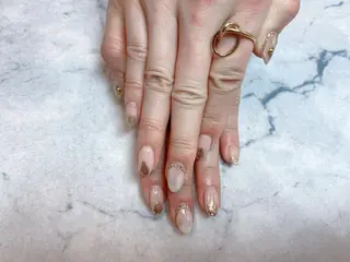 ネイル ネイルリボン 受付スタッフのネイルデザイン