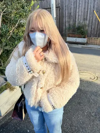 セミロング カラー sakoda shunkiのヘアスタイル