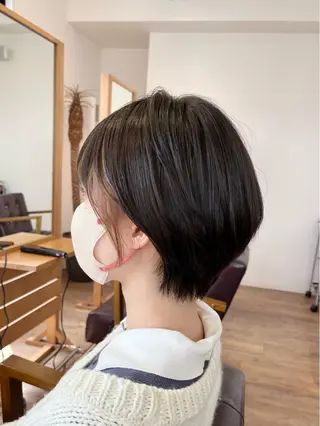 ショート カラー KIZU 髪質改善 オカルト怪談のヘアスタイル