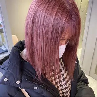 ロング カラー ヘアアレンジ ダブルカラー 韓国ヘアKYONのヘアスタイル