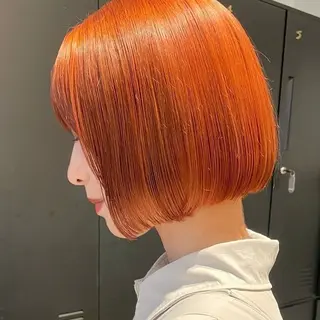 ショート カラー ヘアアレンジ ブリーチカラー特化 🥣/渡邉日向のヘアスタイル
