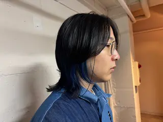 ミディアム カラー メンズ 🩵似合わせカット SEIRA🩵のヘアスタイル
