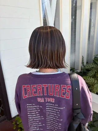 ショート カラー 江原 彩華のヘアスタイル