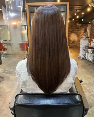 カラー ミディアム ヘアアレンジ パーマ newi 川崎店のヘアスタイル