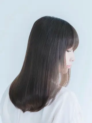 ロング カラー 馬場 菜乃夏のヘアスタイル