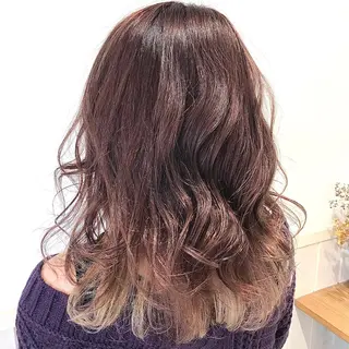 ミディアム カラー ヘアアレンジ スナコザワ レナのヘアスタイル