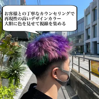 ロング カラー メンズ 柔らかカラー/ レイヤーYUTO🧋のヘアスタイル