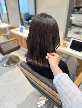 ミディアム カラー はるか/ヘアアレンジ ブリーチなしカラー♡のヘアスタイル