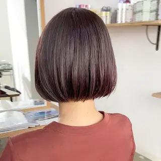 ミディアム カラー ショートヘア、ボブ こやさん　コヤマのヘアスタイル