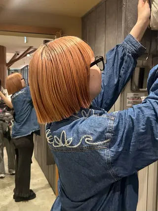 ショート カラー ボブレイヤー/ ブリーチ/miyuuのヘアスタイル