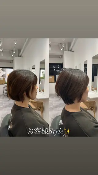 ショート メンズパーマ/艶 モテカラー/福井悟朗のヘアスタイル