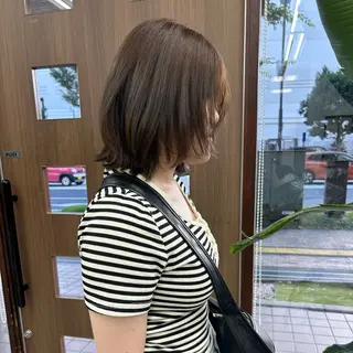 ミディアム ダブルカラー/韓国 ヘア/さわのあかねのヘアスタイル