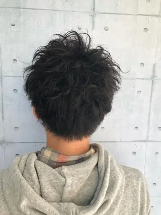 ショート パーマ メンズ 北脇 健治のヘアスタイル