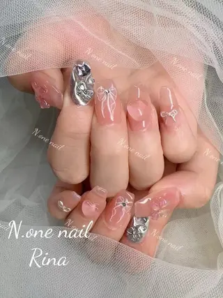 ネイル 長いだし/スカルプ/ パラシェルN.oneのネイルデザイン