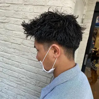 ショート パーマ メンズ ミモリ ユウタのヘアスタイル