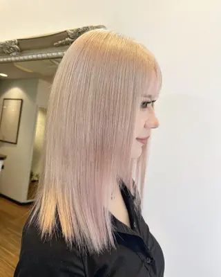 ミディアム カラー ANKH CROSS 🦋mako🦋のヘアスタイル