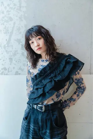 ミディアム パーマ SABO栄店所属・SABO /透明感カラー/美髪のヘアスタイル