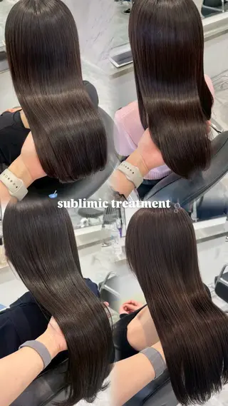 ロング カラー ParveMix 楠本結菜のヘアスタイル