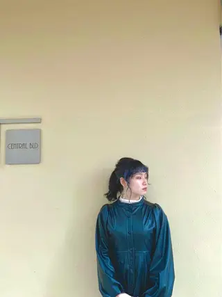 ミディアム パーマ 🌿ダブルカラー/ 明大前/中村渓太のヘアスタイル