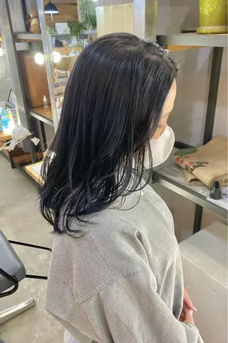 セミロング カラー 菊地 紗矢のヘアスタイル