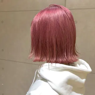 ミディアム カラー パーマ ヘアアレンジ ハイトーン特化🤍 浦住のヘアスタイル