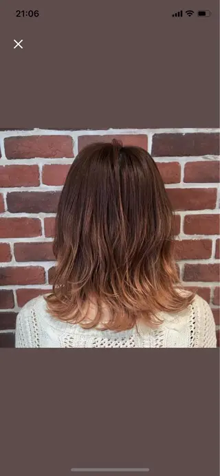 ミディアム カラー 高橋友里亜 /フリーランスのヘアスタイル