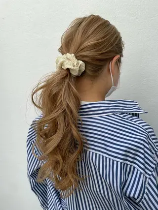 ロング カラー ヘアアレンジ 髪質改善🫧美髪矯正 🤍Yuiのヘアスタイル