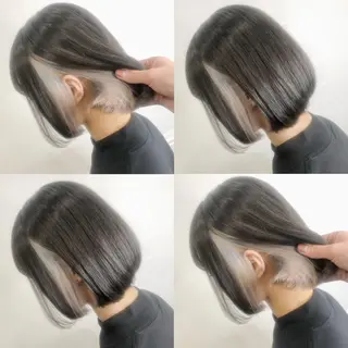 ショート カラー ヘアアレンジ メンズ キッズ 💟Chloe原宿店 🩶ハイトーンのヘアスタイル