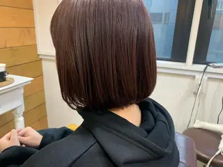 ミディアム カラー 【Uneユヌ】菊地 春那のヘアスタイル