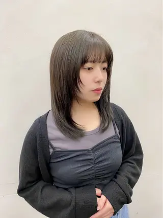 ミディアム カラー Paddle所属・似合わせレイヤー/ レイヤーパーマ/高倉のヘアスタイル