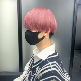 ショート カラー メンズ シールエクステ特化 ハイトーン、NANAのヘアスタイル