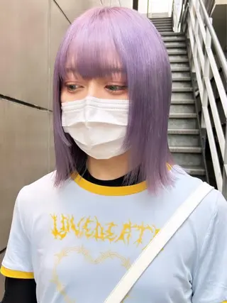 ミディアム カラー 🧸艶々韓国ヘア 🧁mizunaのヘアスタイル