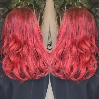 セミロング カラー パーマ ヘアアレンジ メンズ キッズ マツエク・マツパ サロンドミルク 原宿のヘアスタイル