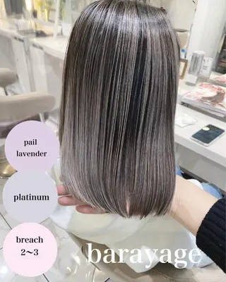 ミディアム カラー 山崎俊輔/髪質改善 /バレイヤージュのヘアスタイル