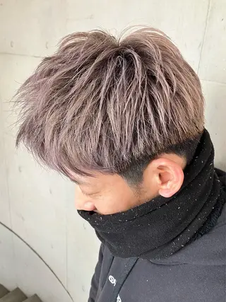 ショート カラー メンズ Lumderica(ラムデリカ)所属・横浜/元町/石川町 ラムデリカYUKAのヘアスタイル