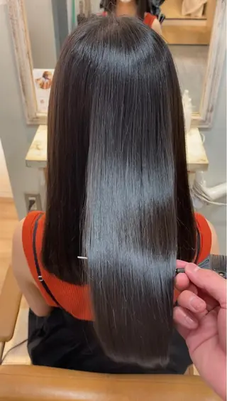 ロング men'ssalon Zina天神所属・✨髪質改善/顔周りカ ット/縮毛矯正✨三隅のヘアスタイル